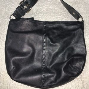 COACH black leather purse